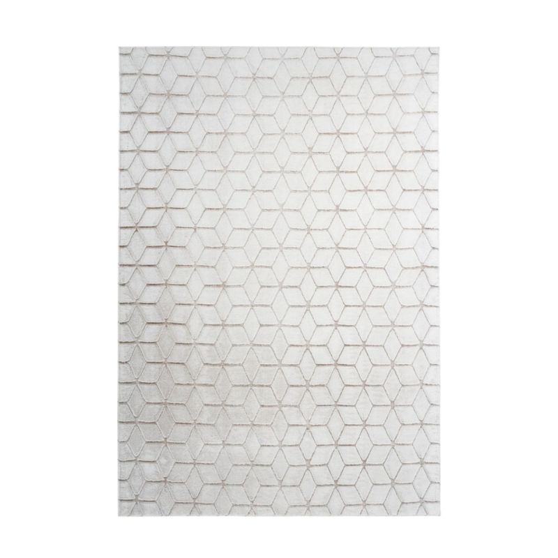 Vivica 125 Weiß / Taupe 120cm x 160cm