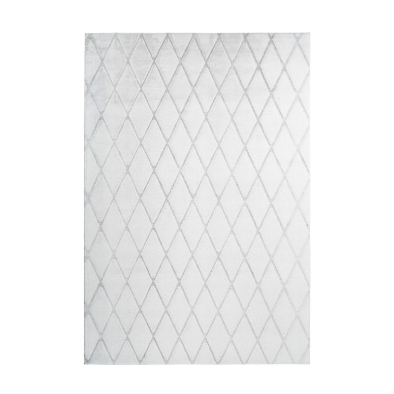 Vivica 225 Weiß / Graublau 160cm x 230cm