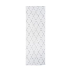 Vivica 225 Weiß / Graublau 80cm x 250cm Vivica 225 Weiß / Graublau 80cm x 250cm
