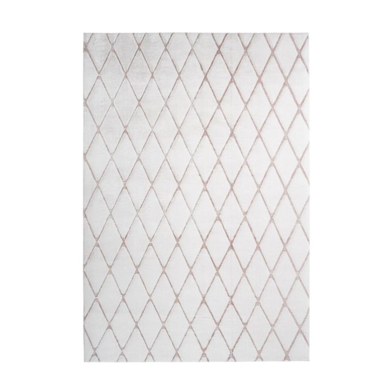 Vivica 225 Weiß / Rosé 80cm x 150cm