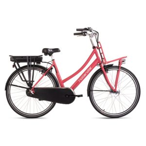 Alu E-Citybike Damen Hollandia Carry on 28'' E-Bike rot 250 Watt Li-Ion 36V/13 Ah 3 Gänge Alu E-Citybike Damen Hollandia Carry on 28'' E-Bike rot 250 Watt Li-Ion 36V/13 Ah 3 Gänge