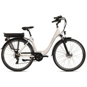 Alu E-Citybike Damen Hollandia Lido 28'' E-Bike weiß 250 Watt Li-Ion 36V/13 Ah 7 Gänge Alu E-Citybike Damen Hollandia Lido 28'' E-Bike weiß 250 Watt Li-Ion 36V/13 Ah 7 Gänge