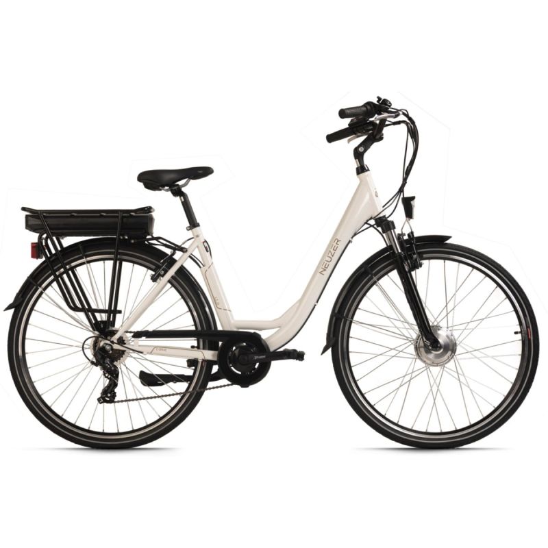 Alu E-Citybike Damen Hollandia Lido 28'' E-Bike weiß 250 Watt Li-Ion 36V/13 Ah 7 Gänge