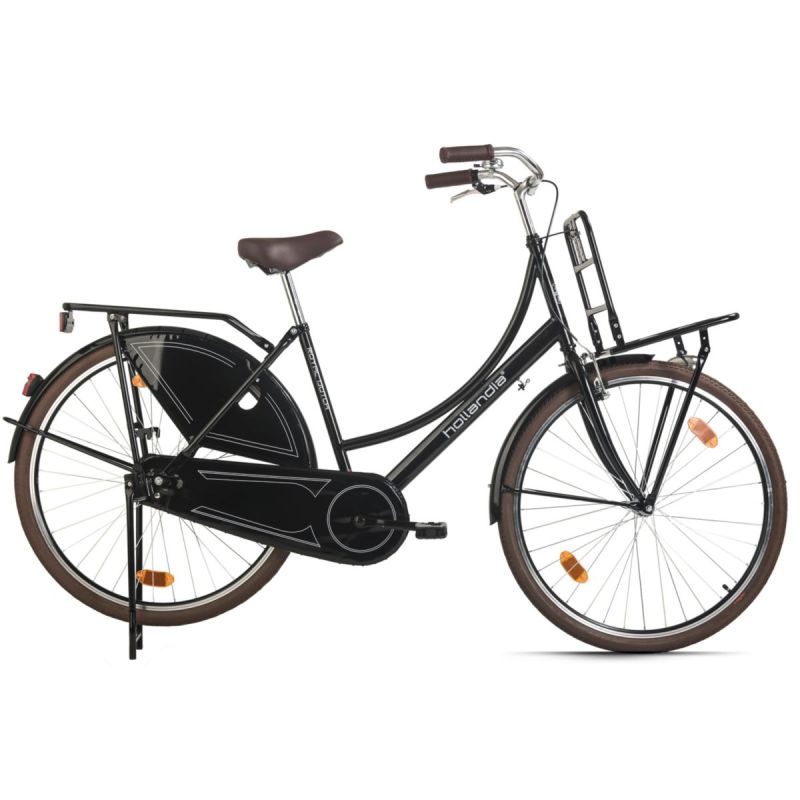 Hollandrad Damen 28" Royal Dutch Singlespeed Schwarz RH 49 cm Hollandia