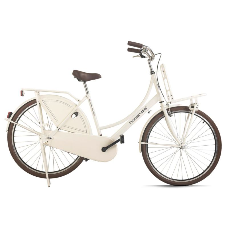 Hollandrad Damen 28" Royal Dutch Singlespeed Weiß RH 49 cm Hollandia