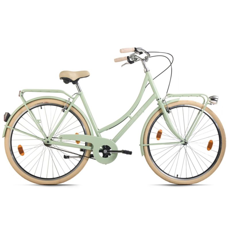 Hollandrad Damen 28" Feelgood Singlespeed Grün RH 53 cm Hollandia