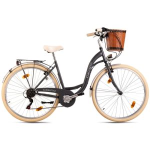 DaCapo Damenrad 28'' Casino Anthrazit 6 Gänge RH 48 cm mit Korb DaCapo Damenrad 28'' Casino Anthrazit 6 Gänge RH 48 cm mit Korb