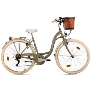 DaCapo Damenrad 28'' Casino Olivgrün 6 Gänge RH 48 cm mit Korb DaCapo Damenrad 28'' Casino Olivgrün 6 Gänge RH 48 cm mit Korb