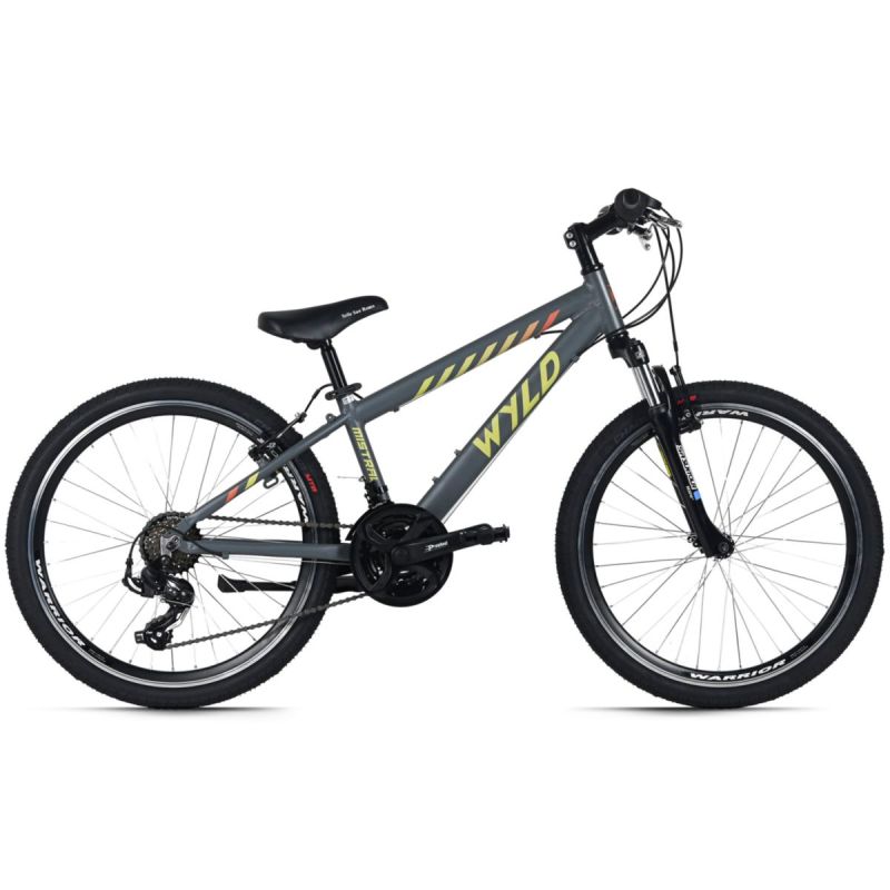 WYLD Kinderfahrrad 24" Mistral Grau 18 Gänge RH 32 cm - Ab 8 Jahre