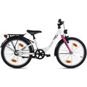 DaCapo Kinderfahrrad 20" Cindy Weiß 1 Gang RH 27 cm mit Beleuchtung – Ab 6 Jahre DaCapo Kinderfahrrad 20" Cindy Weiß 1 Gang RH 27 cm mit Beleuchtung – Ab 6 Jahre
