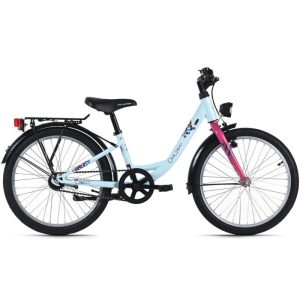 DaCapo Kinderfahrrad 20" Cindy Blau 1 Gang RH 27 cm mit Beleuchtung – Ab 6 Jahre DaCapo Kinderfahrrad 20" Cindy Blau 1 Gang RH 27 cm mit Beleuchtung – Ab 6 Jahre
