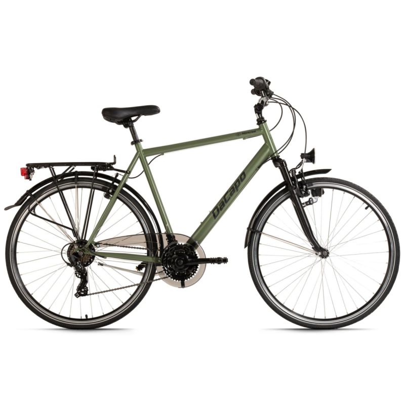 DaCapo Trekkingrad Herren 28'' Montreal Olivgrün 21 Gänge RH 58 cm