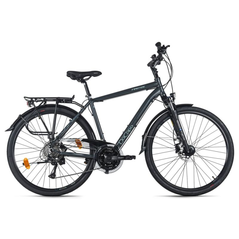 DaCapo Trekkingrad Herren 28'' Firenze 300 Schwarz 24 Gänge RH 53 cm Hydraulische Scheibenbremsen