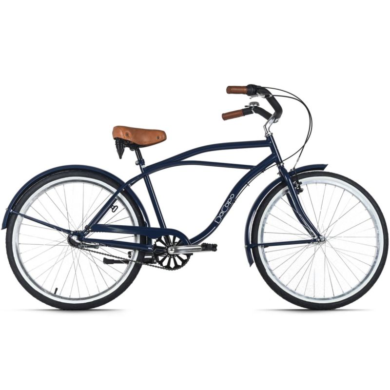 DaCapo Beachcruiser Herren 26" California Blau 3 Gänge RH 46 cm
