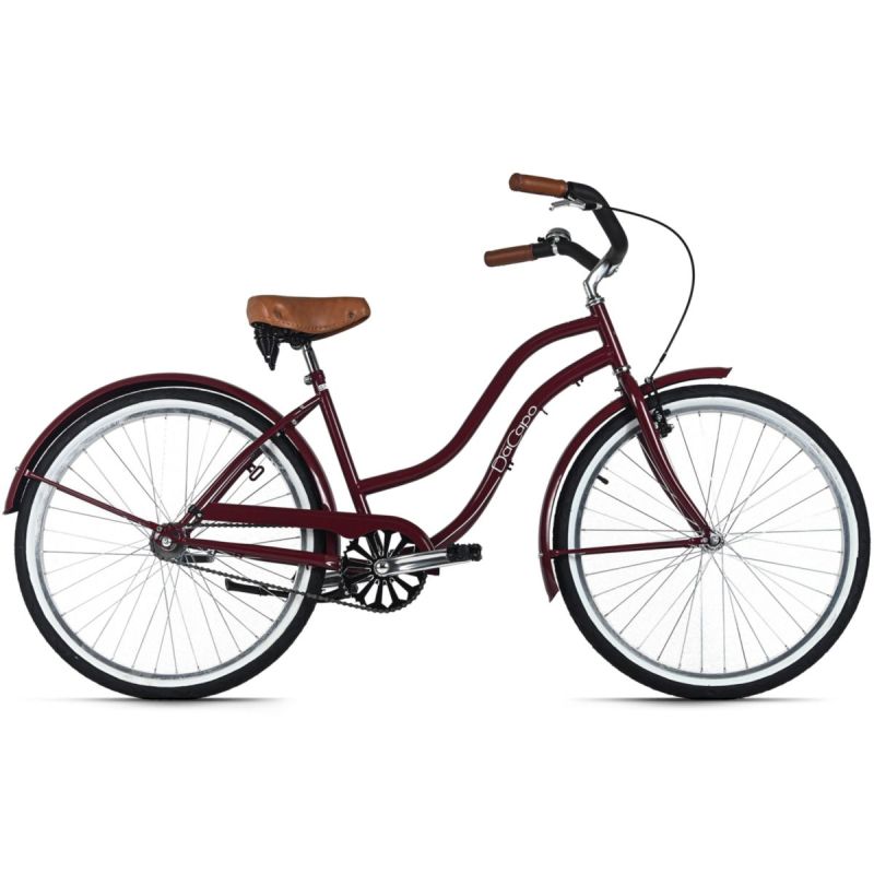 DaCapo Beachcruiser Damen 26" Beach Rot 1 Gang RH 46 cm