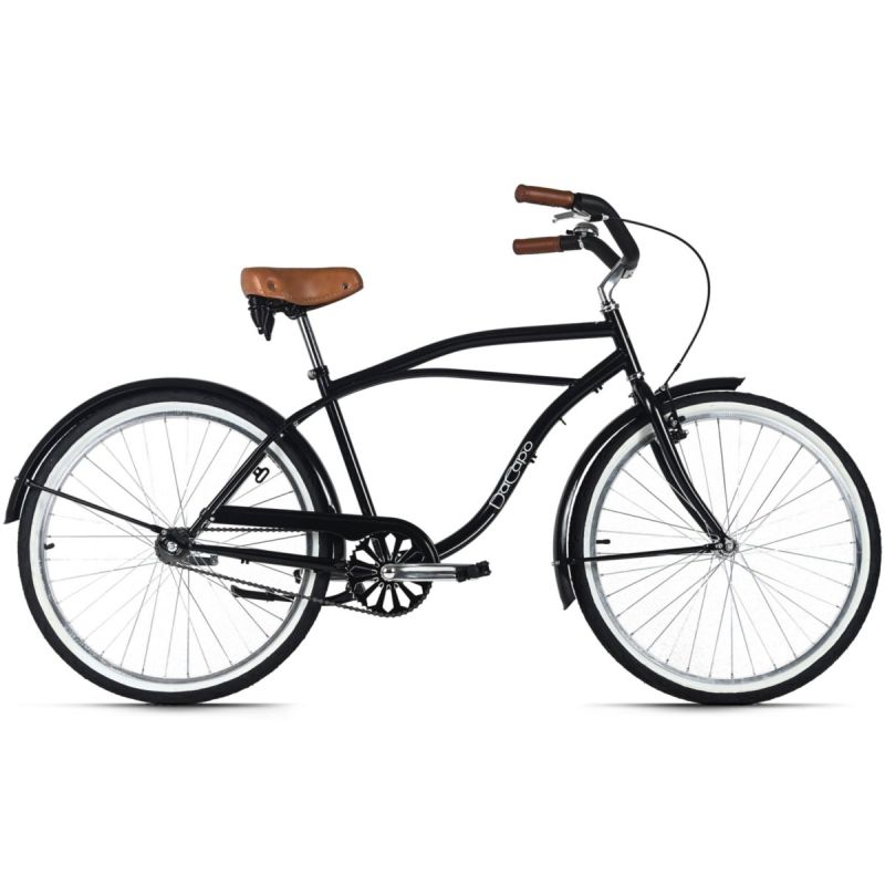 DaCapo Beachcruiser Herren 26" Beach Schwarz 1 Gang RH 46 cm