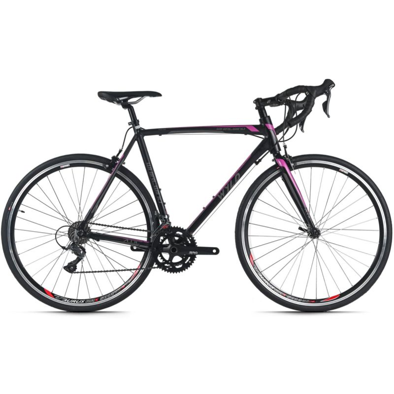 WYLD Rennrad 28'' Whirlwind 100 Schwarz-Lila 16 Gänge RH 60 cm