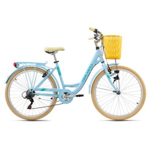 Damenfahrrad 26'' Cantaloupe blau mit Korb RH 44 cm KS Cycling Damenfahrrad 26'' Cantaloupe blau mit Korb RH 44 cm KS Cycling
