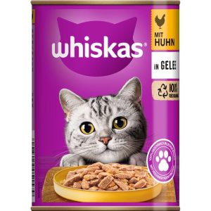 Whiskas Katzenfutter Huhn in Geele 400 g Dose Whiskas Katzenfutter Huhn in Geele 400 g Dose