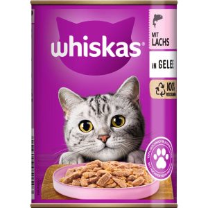 Whiskas Katzenfutter Lachs in Geele 400 g Dose Whiskas Katzenfutter Lachs in Geele 400 g Dose