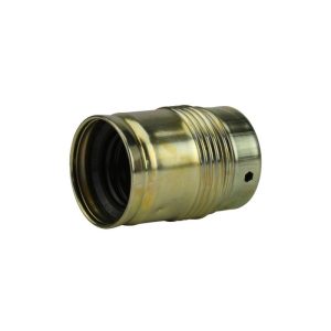 Unitec Lampen-Fassung E27 Glattmantel messing Unitec Lampen-Fassung E27 Glattmantel messing