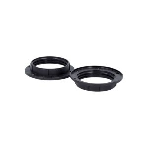 Schraubring E27, schwarz, 2 St. Schraubring E27, schwarz, 2 St.