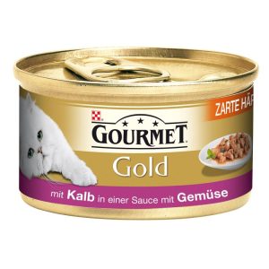 Gourmet Dose Gold Häppchen Sauce Kalb und Gemüse 85g Gourmet Dose Gold Häppchen Sauce Kalb und Gemüse 85g