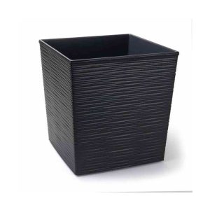 Siena Garden Pflanzgefäß Biron 25 x 25 x 26 cm graphit Rillenoptik Siena Garden Pflanzgefäß Biron 25 x 25 x 26 cm graphit Rillenoptik