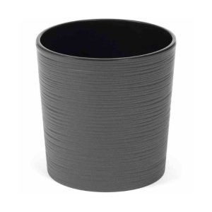 Siena Garden Pflanzgefäß Lens Durchmesser 30 x 30,5 cm graphit Rillenoptik Siena Garden Pflanzgefäß Lens Durchmesser 30 x 30,5 cm graphit Rillenoptik