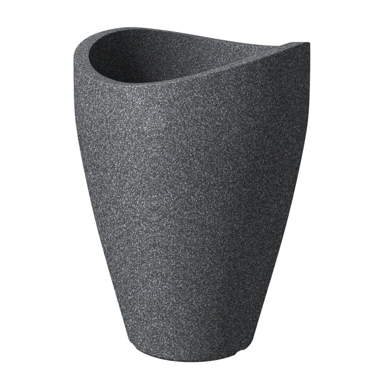 Scheurich Pflanzgefäß Wave Globe High BxhxT 50,5 x 67 x 50,5 cm Schwarz-Granit