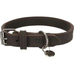 Trixie Rustic Fettleder Halsband XS-S dunkelbraun 27-34 cm/18 mm Trixie Rustic Fettleder Halsband XS-S dunkelbraun 27-34 cm/18 mm