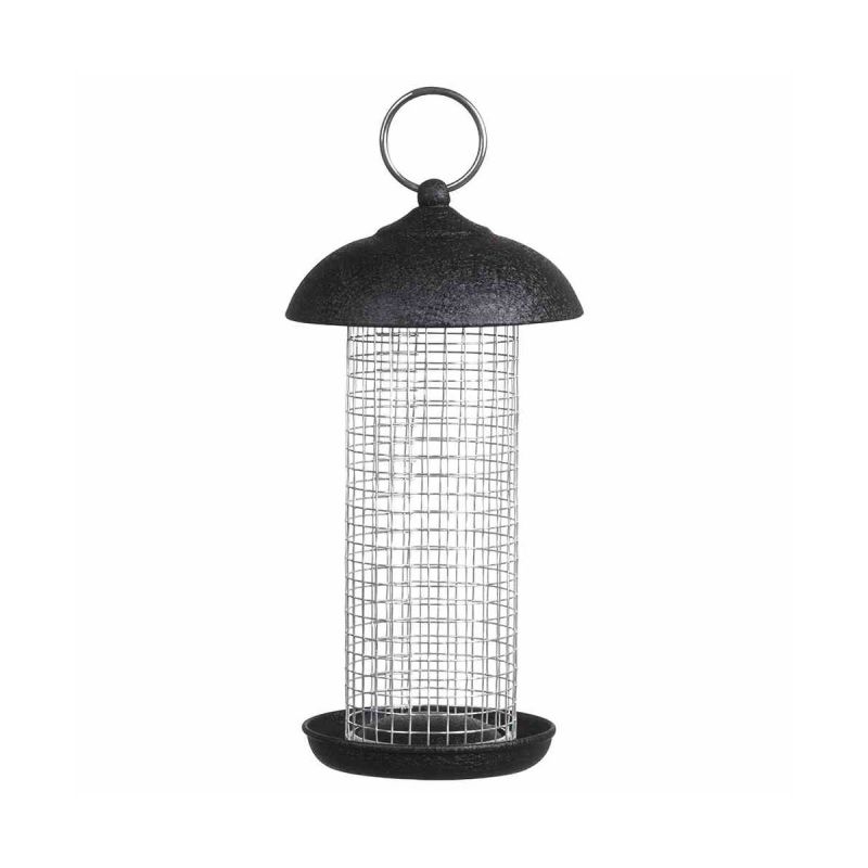 Siena Garden Vogelfuttersäule „Steel Line“ für Nüsse, 20 cm