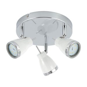 Flector Spotserie Retro White weiß-chrom GU10 Flector Spotserie Retro White weiß-chrom GU10