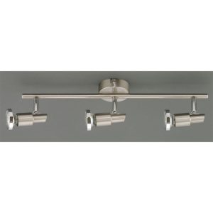 Flector Spotserie Mattea satiniert mit Chromring GU10 3W Flector Spotserie Mattea satiniert mit Chromring GU10 3W