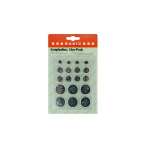 Basic Knopfzellen 18er-Pack Alkaline und Lithium Basic Knopfzellen 18er-Pack Alkaline und Lithium