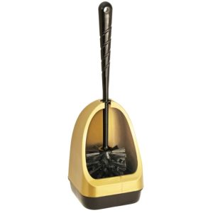 WC-Garnitur Hoch/Rund Kunststoff Gold-Schwarz WC-Garnitur Hoch/Rund Kunststoff Gold-Schwarz