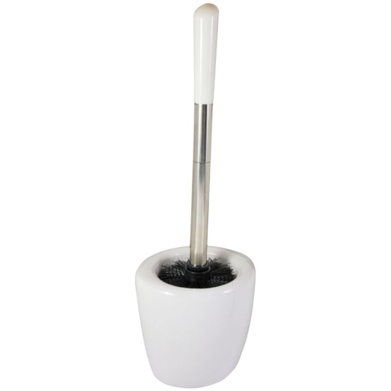 WC-Garnitur Keramik Oval/Weiß