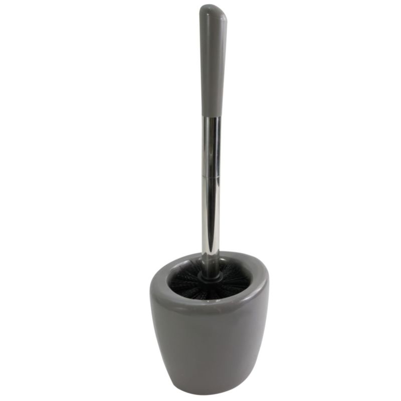 WC-Garnitur Keramik Oval/Grau