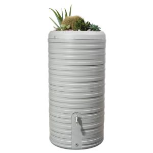 Garantia  Regentonne Nordic 2in1 300 Liter steingrau inkl. Pflanzschale