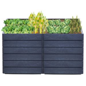 Garantia Hochbeet Ergo Quadro 2 L 75 Stone, inkl. FLORA Wassersparsystem Garantia Hochbeet Ergo Quadro 2 L 75 Stone, inkl. FLORA Wassersparsystem