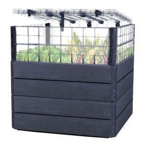 Garantia Hochbeet Ergo Quadro TurboPlus L 80 Wood, inkl. FLORA Wassersparsystem Garantia Hochbeet Ergo Quadro TurboPlus L 80 Wood, inkl. FLORA Wassersparsystem