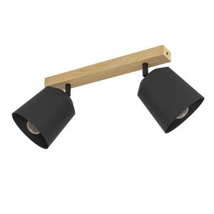 Eglo LED Deckenleuchte Cotorro 2-flammig schwarz Eglo LED Deckenleuchte Cotorro 2-flammig schwarz