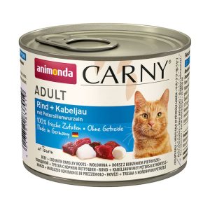Carny Cat Adult Rind und Kabeljau und Petersile 200g Dose Carny Cat Adult Rind und Kabeljau und Petersile 200g Dose