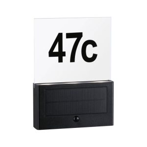 Paulmann Outdoor Solar Hausnummer Neda IP44 3000K PIR Anthrazit Paulmann Outdoor Solar Hausnummer Neda IP44 3000K PIR Anthrazit