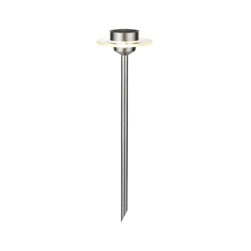 Paulmann  Outdoor Solarspieß Ufo IP44 LED 1x0,2W Edelstahl Klar Edelstahl Glas