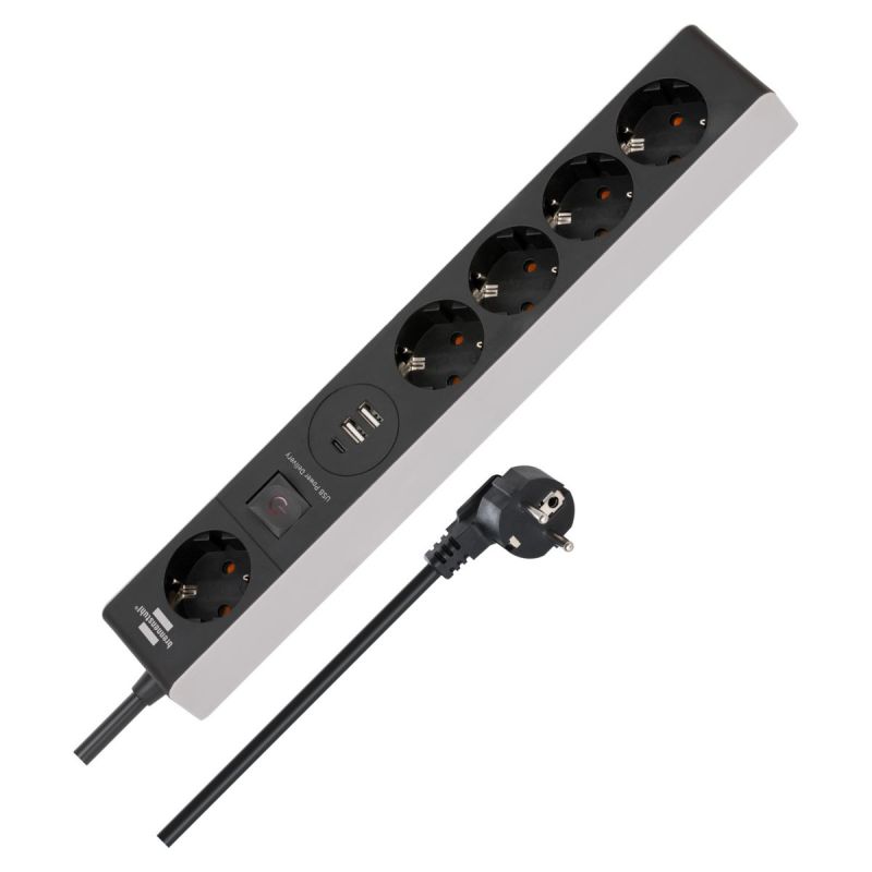 Brennenstuhl 5-fach Steckdosenleiste mit Power-Delivery 1,5m