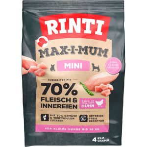 Rinti Trockenfutter „MAX-I-MUM Mini Huhn 4 kg Rinti Trockenfutter „MAX-I-MUM Mini Huhn 4 kg