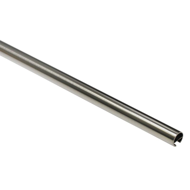 Gardinia Gardinenstange Memphis mit Innenlauf Durchmesser 16 mm 160 cm Edelstahl-Optik