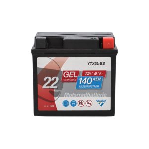 Batterie GEL YTX5L-BS 5Ah 140A