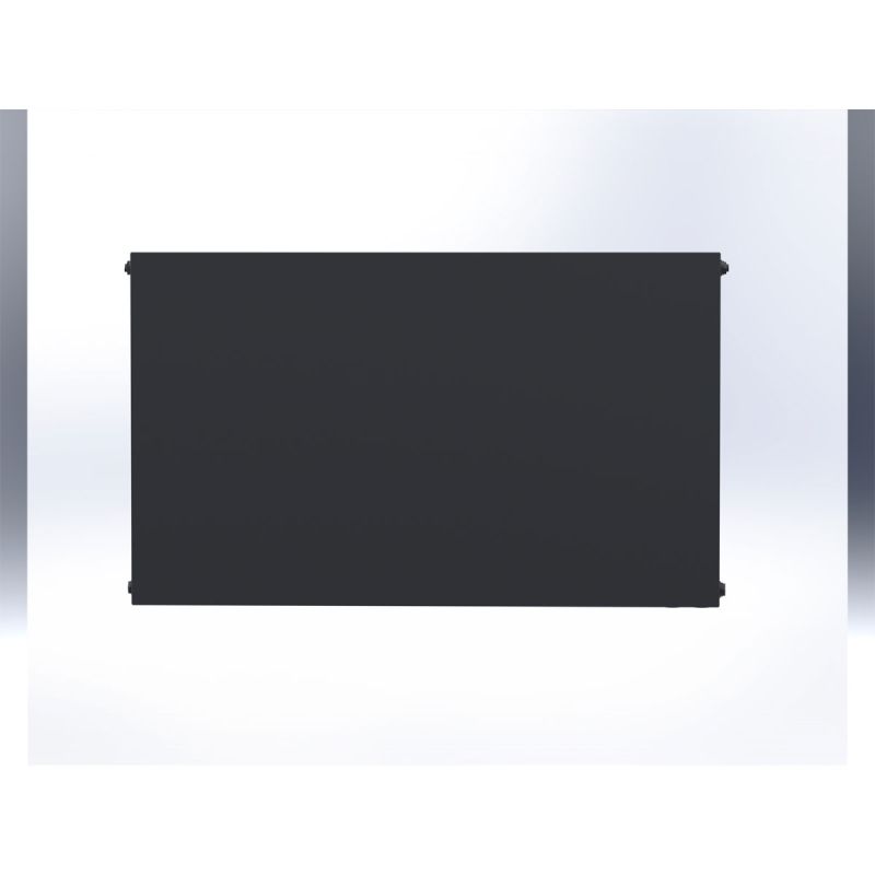 sanicomfort Planheizkörper Set Typ DK22 60 x 100 cm schwarz matt RAL 9005
